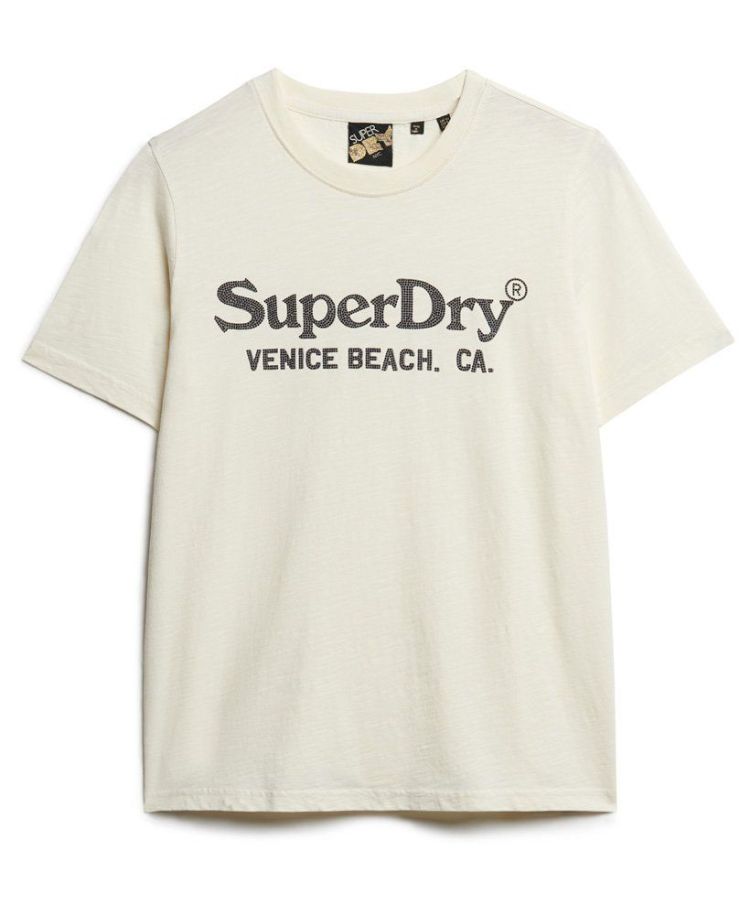 Superdry T-shirt Creme
