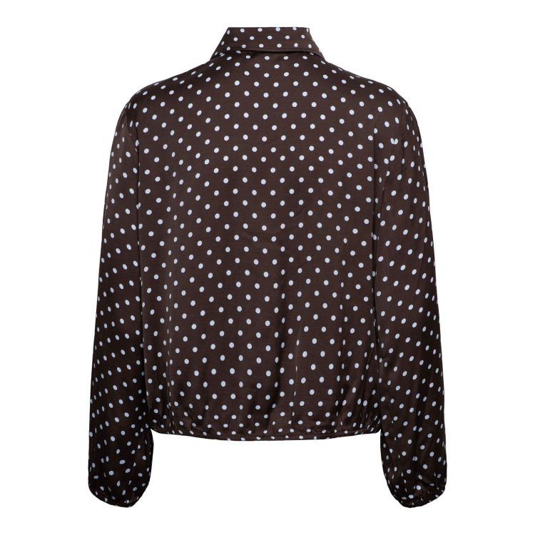 &Co Woman Blouse Bruin dames (ALISHA POLKA BLOUSE - BL448.ED-DARKCHOCO) - GL Sport (Sluis)