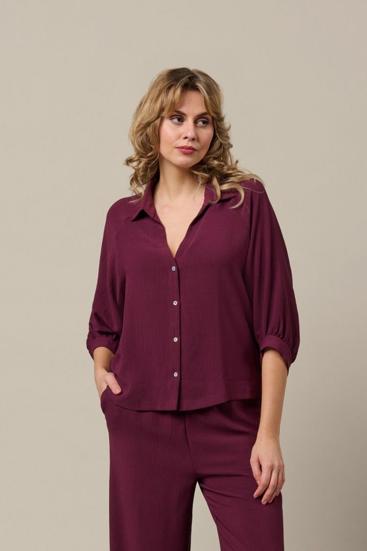 &Co Woman Broek Bordeaux dames (JULIE PANTS - PA443.LP.PLUM) - GL Sport (Sluis)