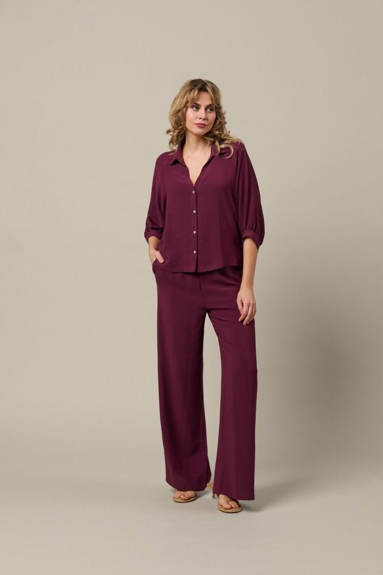 &Co Woman Broek Bordeaux dames (JULIE PANTS - PA443.LP.PLUM) - GL Sport (Sluis)