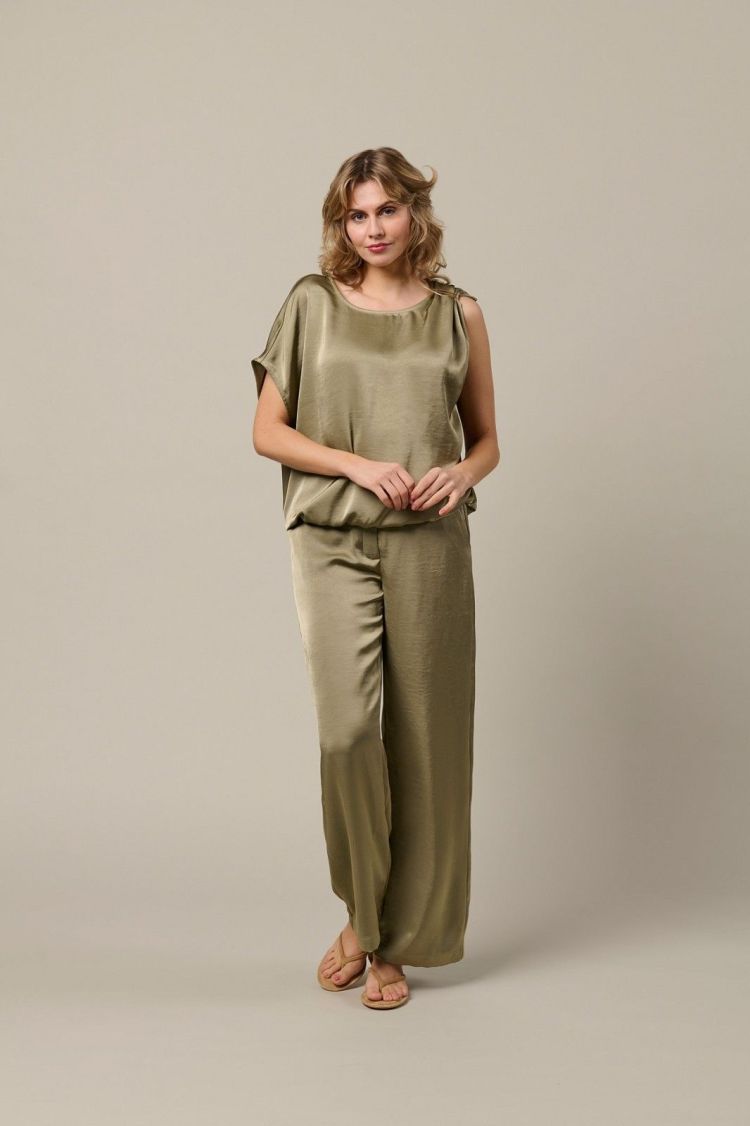 &Co Woman Broek Kaki dames (KIRSTEN PANTS - PA436.KN.KHAKI) - GL Sport (Sluis)