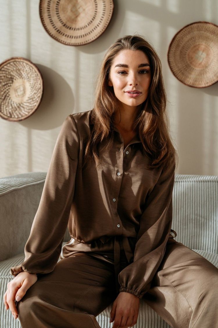 &Co Woman Broek Taupe dames (NEOMI PANTS - PA407.ET.TAUPE) - GL Sport (Sluis)