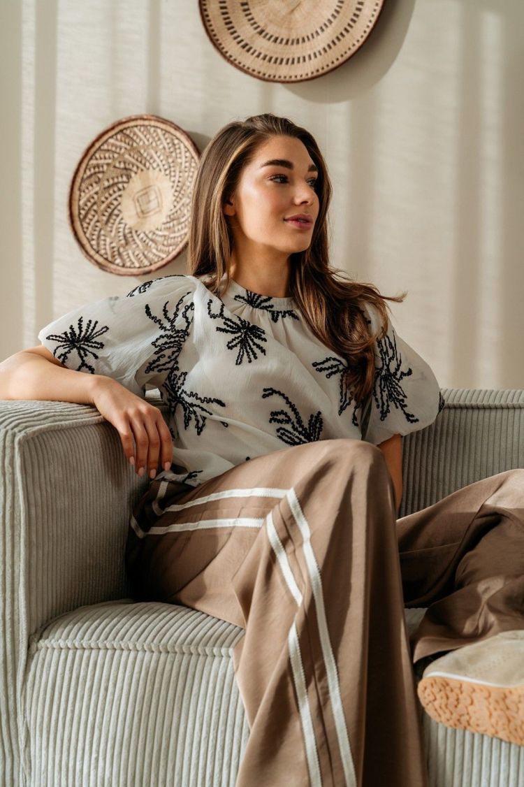 &Co Woman Broek Taupe dames (NEOMI PANTS - PA407.ET.TAUPE) - GL Sport (Sluis)