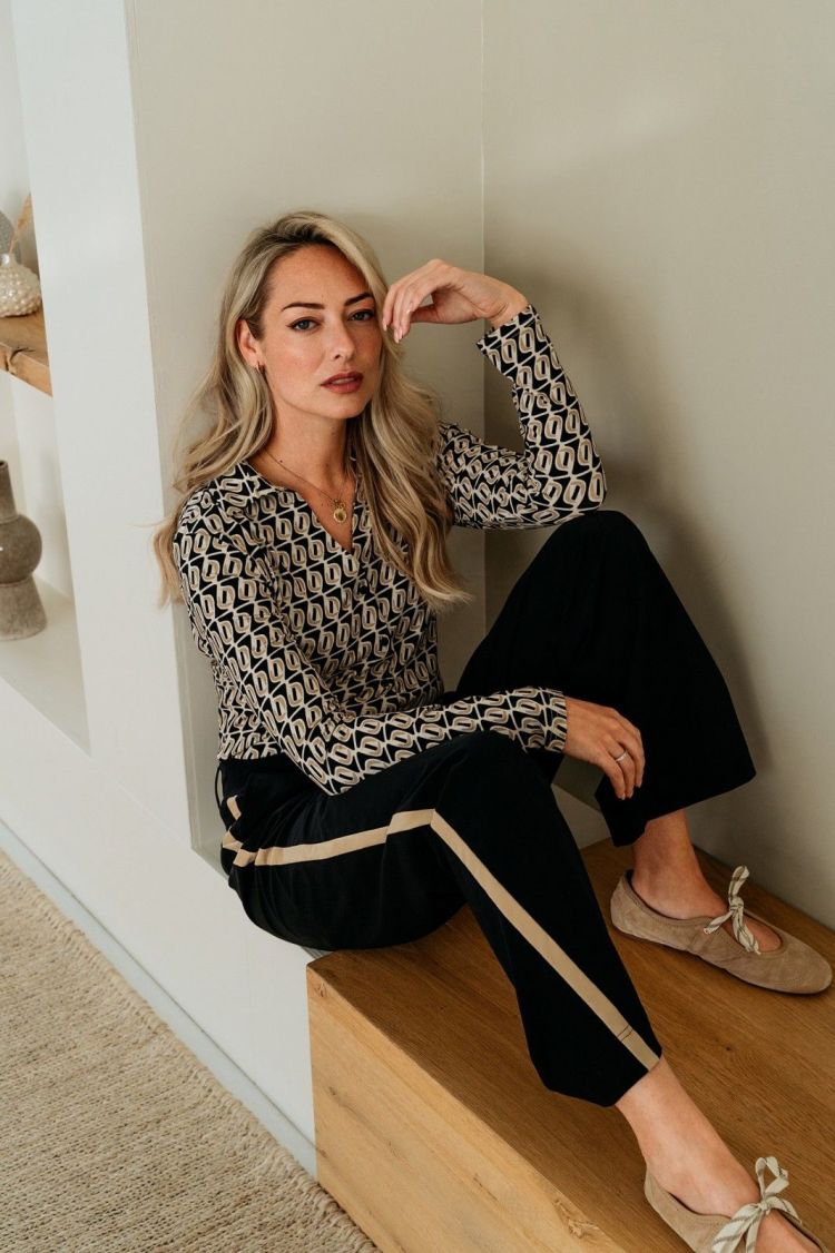 &Co Woman Broek Zwart dames (PAMMY TAVEL PANTS - PA412.A.BLACK) - GL Sport (Sluis)