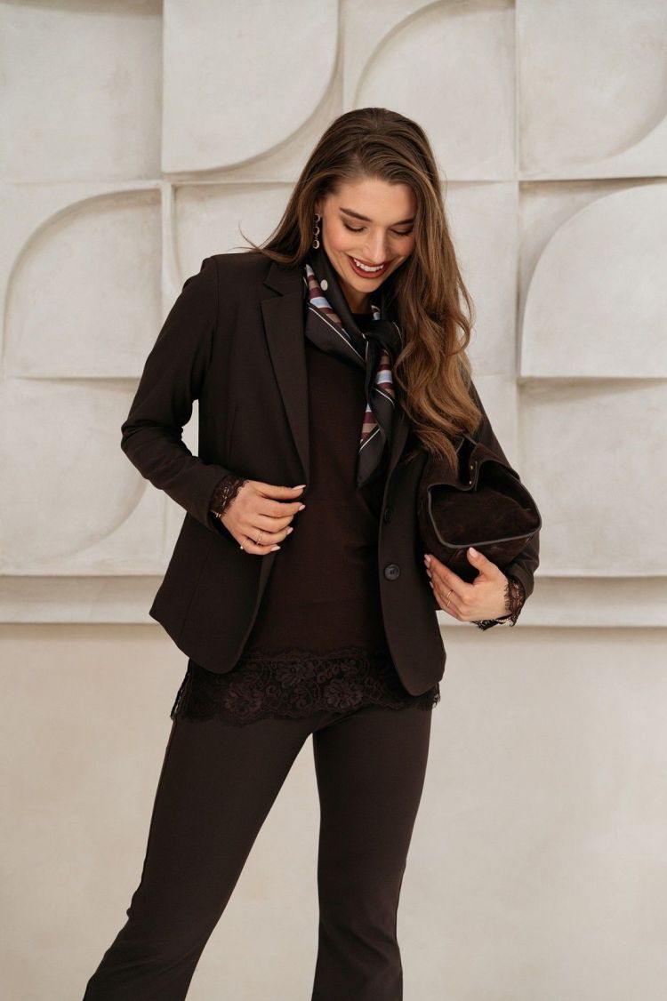 &Co Woman Broek Bruin dames (PENELOPE HEAVY TRAVEL PANTS - PA462.ED-DARKCHOCO) - GL Sport (Sluis)