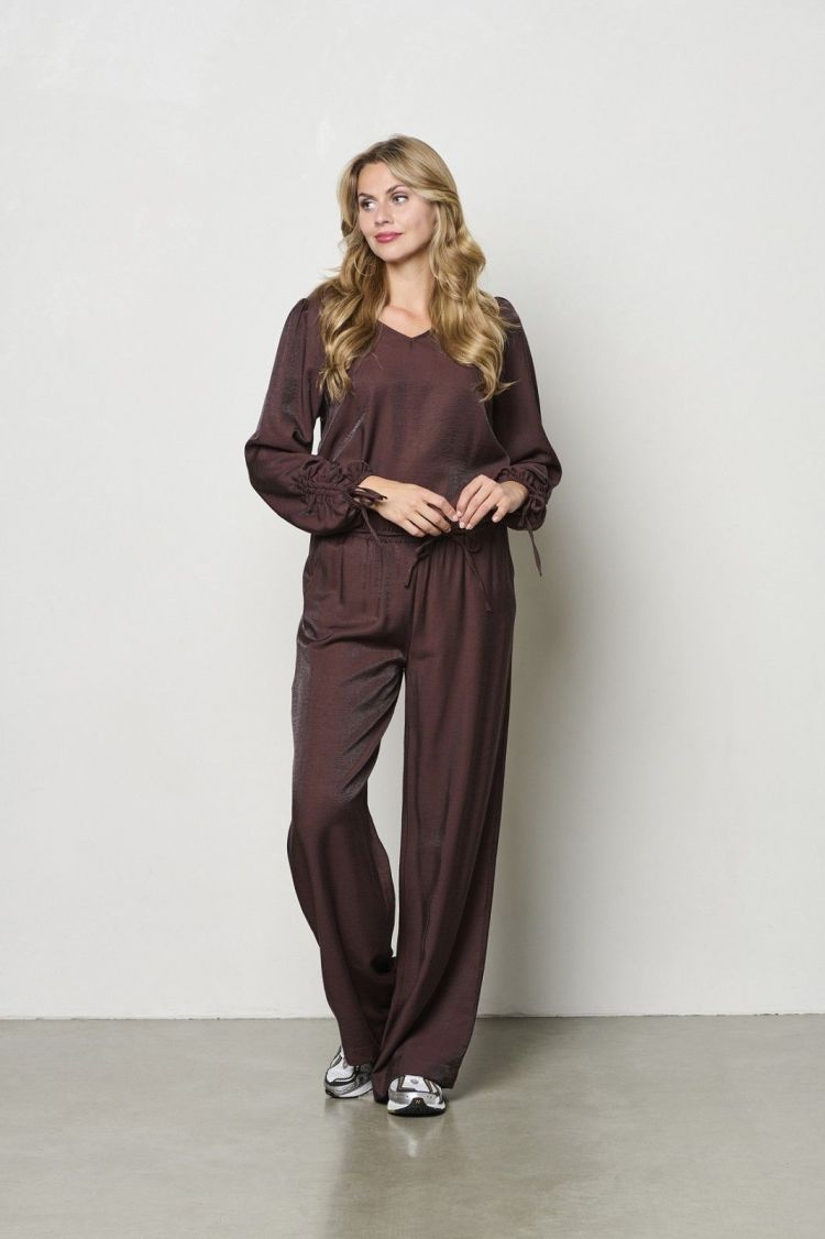 &Co Woman Broek Bruin dames (SOLANA PANTS - PA382.CHOCOLATE) - GL Sport (Sluis)