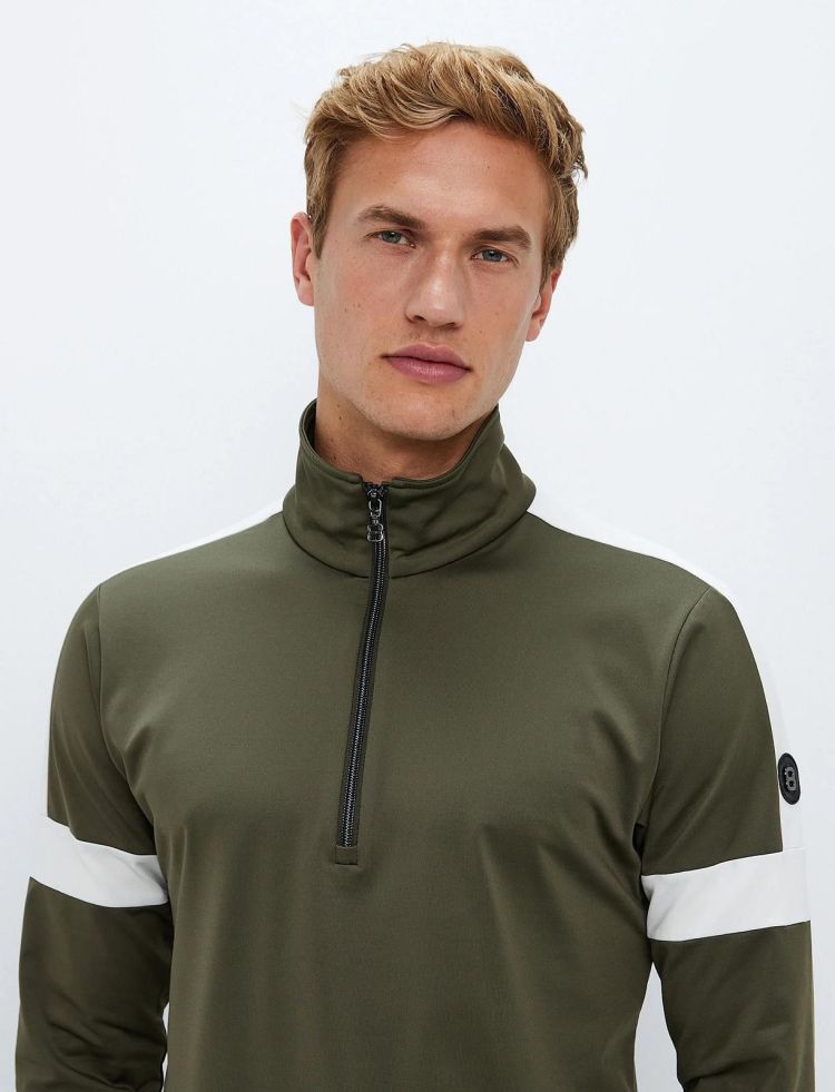 8848 Altitude Skipully Groen heren (DINO 1/2 ZIP SWEAT - 4282.ROYALGREEN) - GL Sport (Sluis)