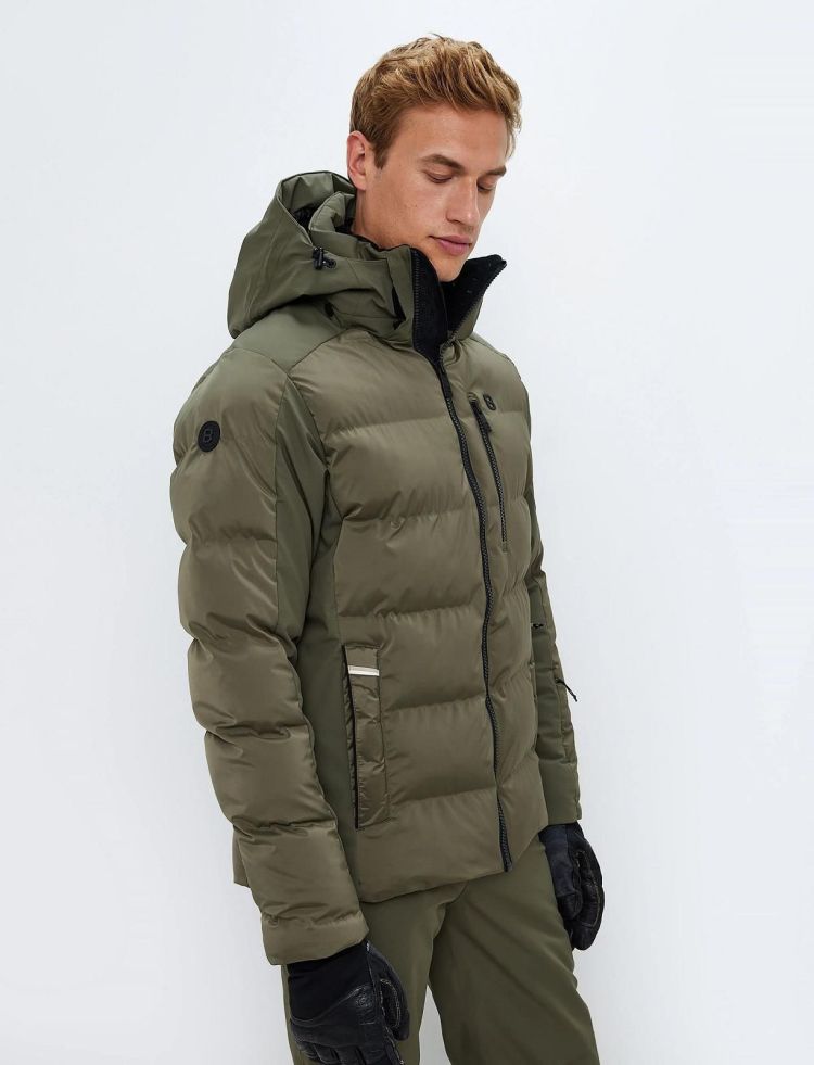 8848 Altitude Ski-jas Army heren (MALIK SKI JACKET - 4273.ARMYGREEN) - GL Sport (Sluis)