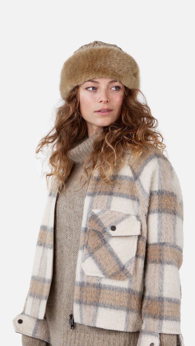 Barts Muts Bruin unisex (FUR CABLE BANDHAT LIGHT BROWN - 16300242) - GL Sport (Sluis)