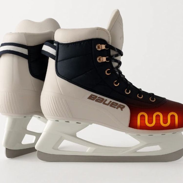 Bauer IJshockeyschaatsen Zwart/Wit dames (RADIANT HEATED REC ICE SKATE - IJSHOCKEY - RADIANT.WHITE/BLACK) - GL Sport (Sluis)