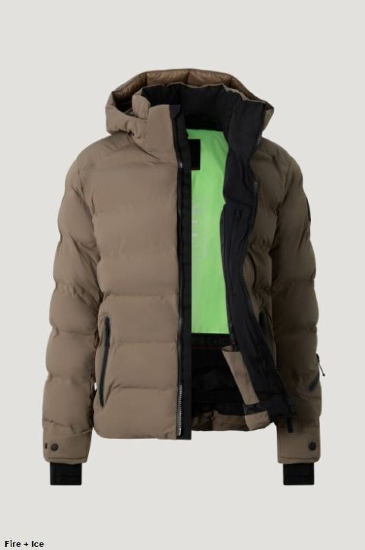 Bogner FIRE+ICE Ski-jas Taupe heren (TEC-LUKA SKI JACKET - 3410.TEC-LUKA.9137-866) - GL Sport (Sluis)