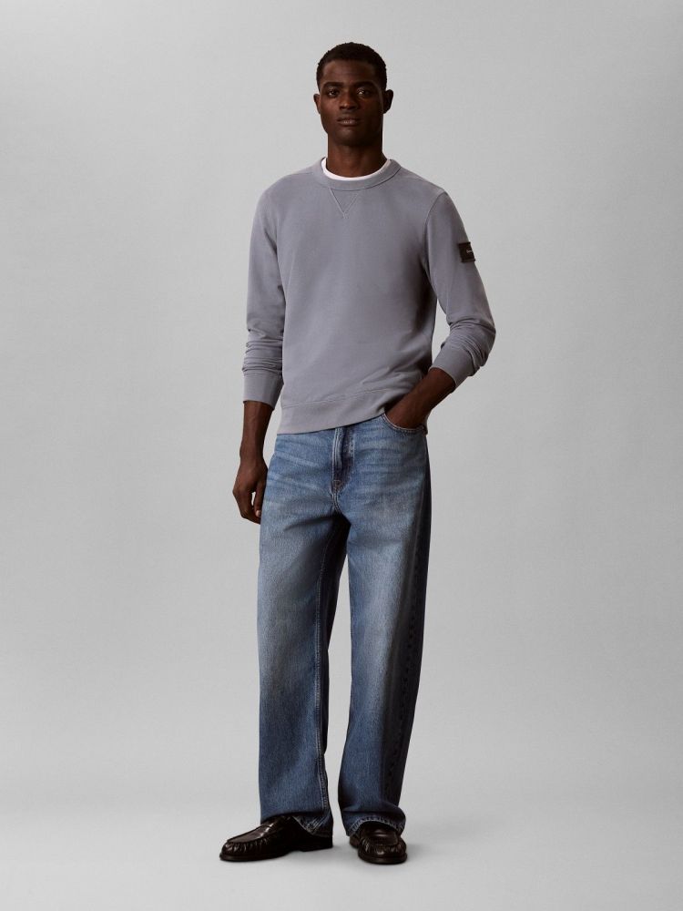 Calvin Klein Sweater Blauw heren (350 SUEDED UTILITY - LV04RJ200G.5FA) - GL Sport (Sluis)