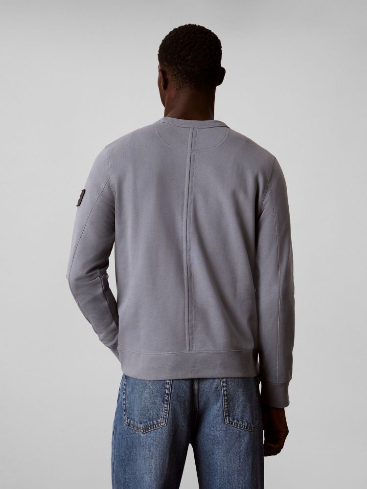 Calvin Klein Sweater Blauw heren (350 SUEDED UTILITY - LV04RJ200G.5FA) - GL Sport (Sluis)
