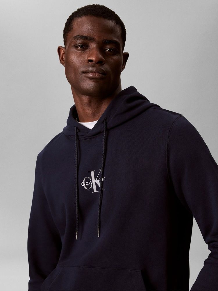 Calvin Klein Hoodie Blauw heren (CL LS 350TERRY MICRO MONOLOGO HOODIE - LV04RG279G.CEF) - GL Sport (Sluis)