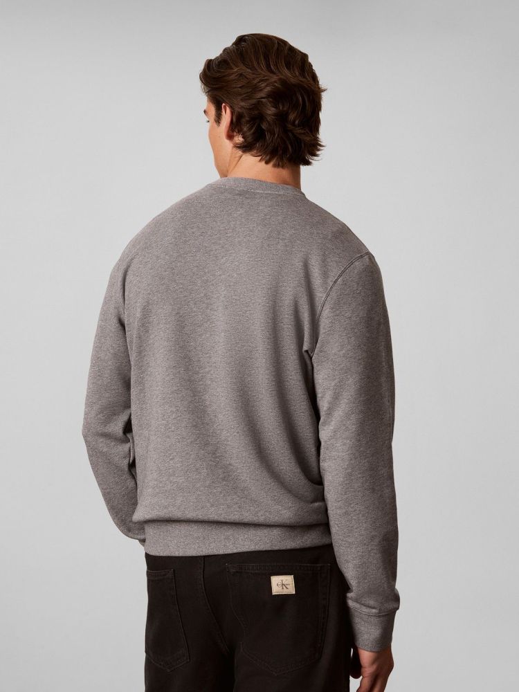 Calvin Klein Sweater Grijs heren (CL LS 350TERRY MONOLOGO CN SWEATSHIRT - LV04RG278G.P7E) - GL Sport (Sluis)