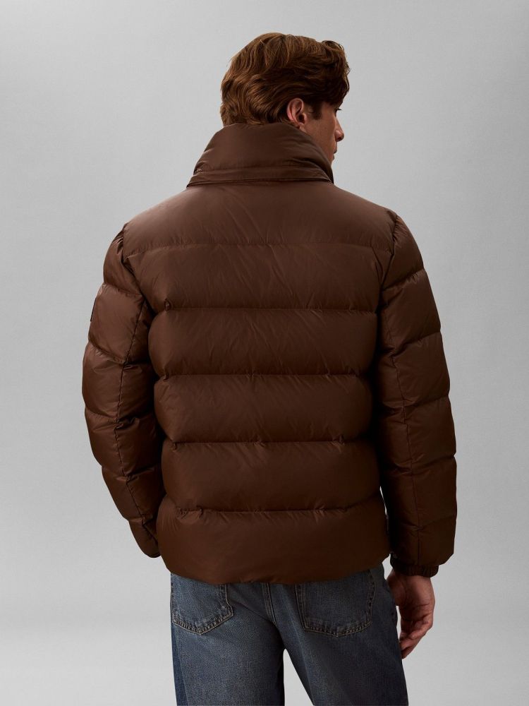 Calvin Klein Jas Bruin heren (DOWN PUFFER JACKET - LV04RG515G.WFM) - GL Sport (Sluis)
