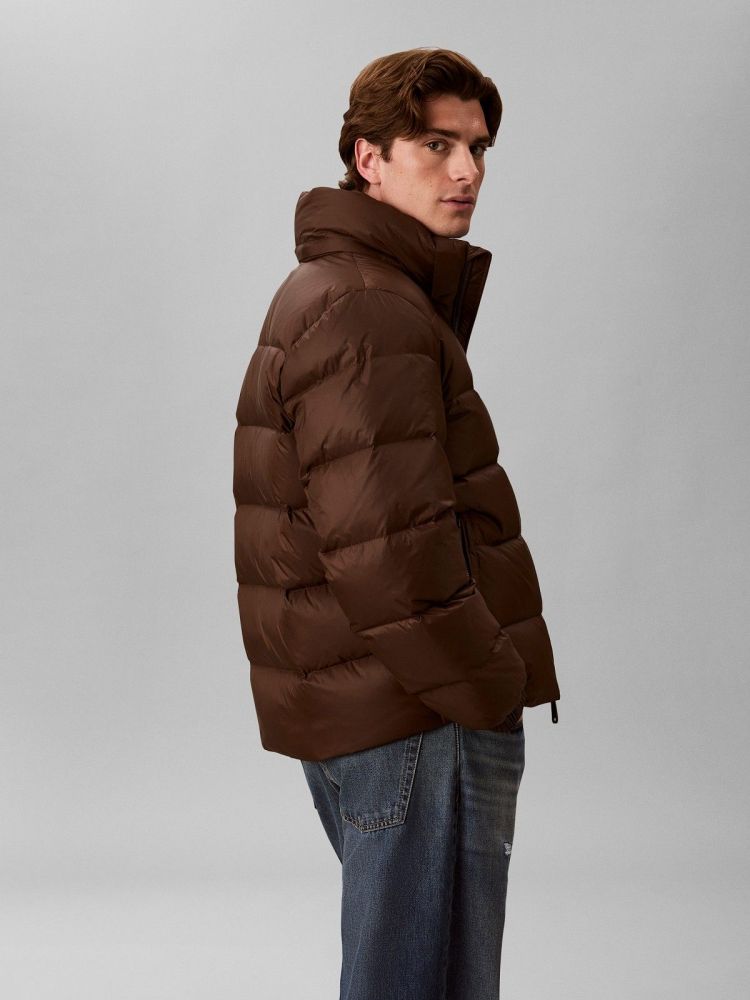 Calvin Klein Jas Bruin heren (DOWN PUFFER JACKET - LV04RG515G.WFM) - GL Sport (Sluis)