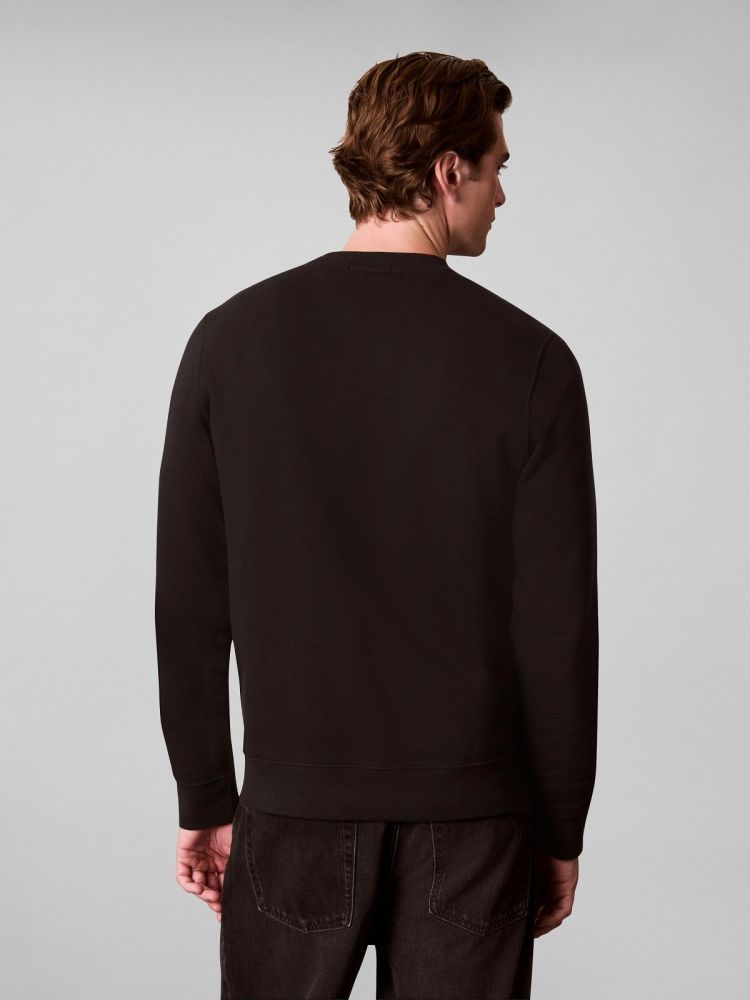 Calvin Klein Sweater Zwart heren (LS 350TERRY EU CLVIN BOX LOGO CN - LV04RH248G.UB1) - GL Sport (Sluis)