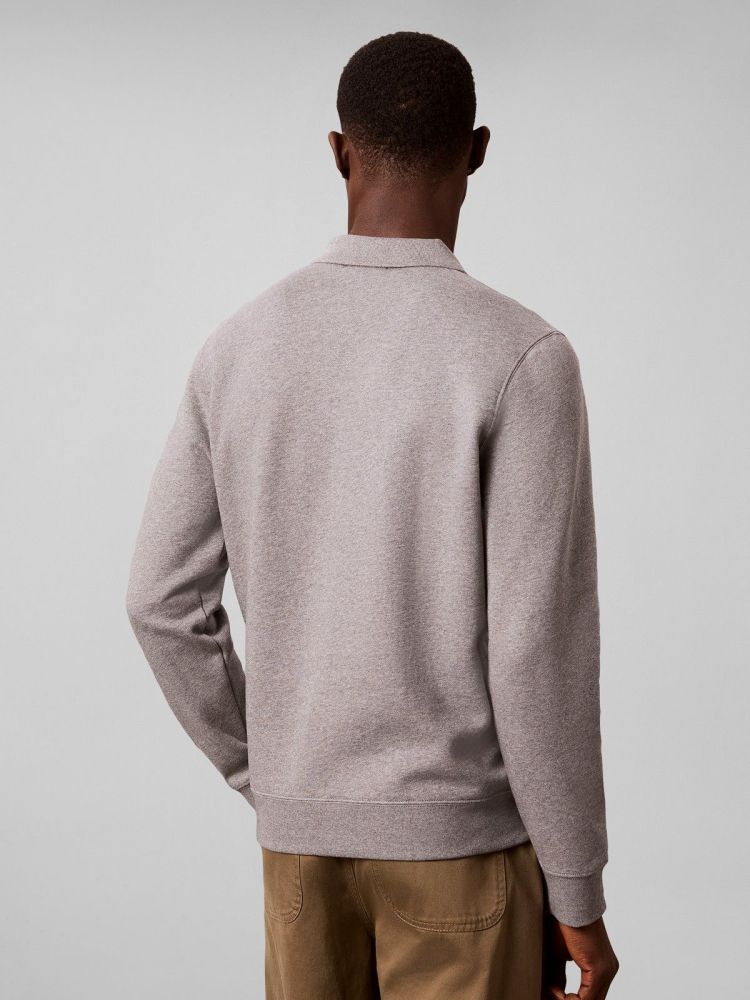 Calvin Klein Polo Grijs heren (LS 350TERRY EU GRAPHIC POLO SWEATSHIRT - LV04RH236G.P7E) - GL Sport (Sluis)