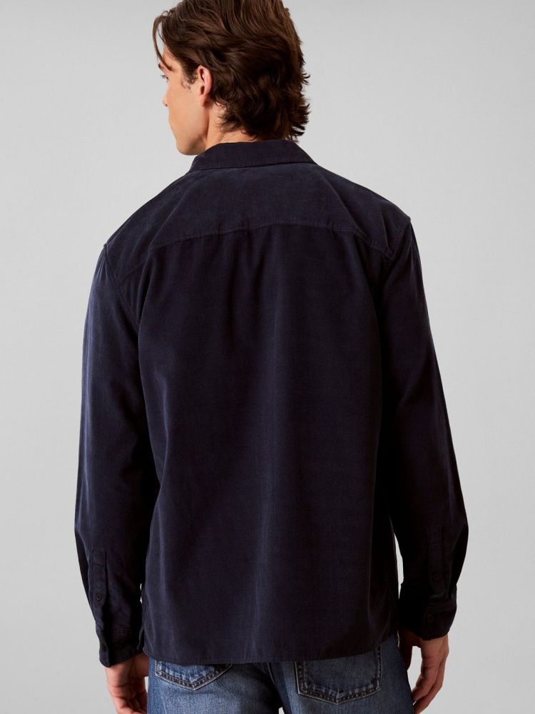 Calvin Klein Overhemd Blauw heren (LS CORDUROY EASY SHIRT - LV04RH114G.CEF) - GL Sport (Sluis)