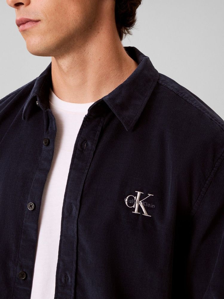 Calvin Klein Overhemd Blauw heren (LS CORDUROY EASY SHIRT - LV04RH114G.CEF) - GL Sport (Sluis)