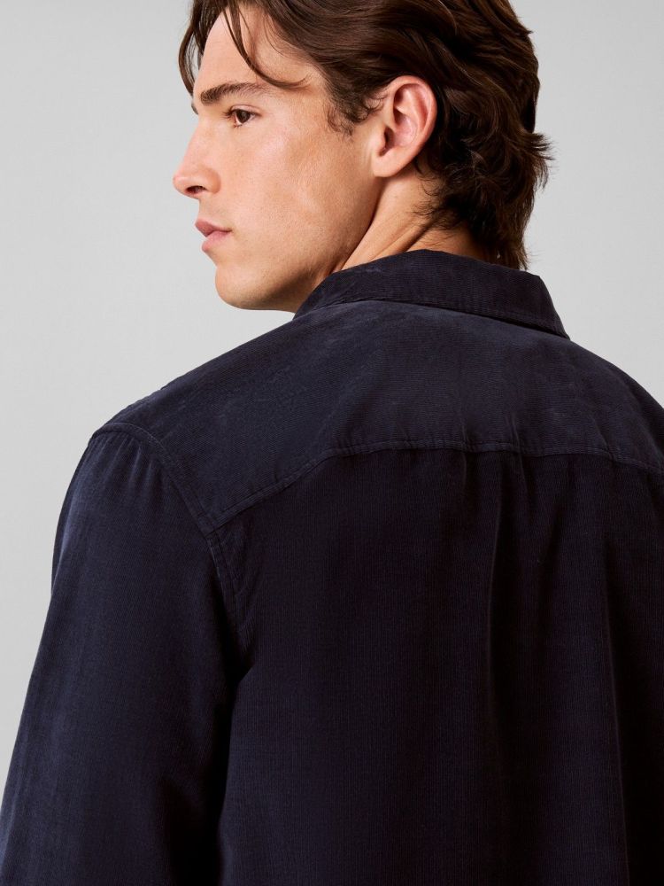 Calvin Klein Overhemd Blauw heren (LS CORDUROY EASY SHIRT - LV04RH114G.CEF) - GL Sport (Sluis)