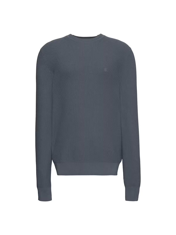 Calvin Klein Pull Grijs heren (LS TEXTURED COTTON C PULL - LV04LF304G.11Z) - GL Sport (Sluis)