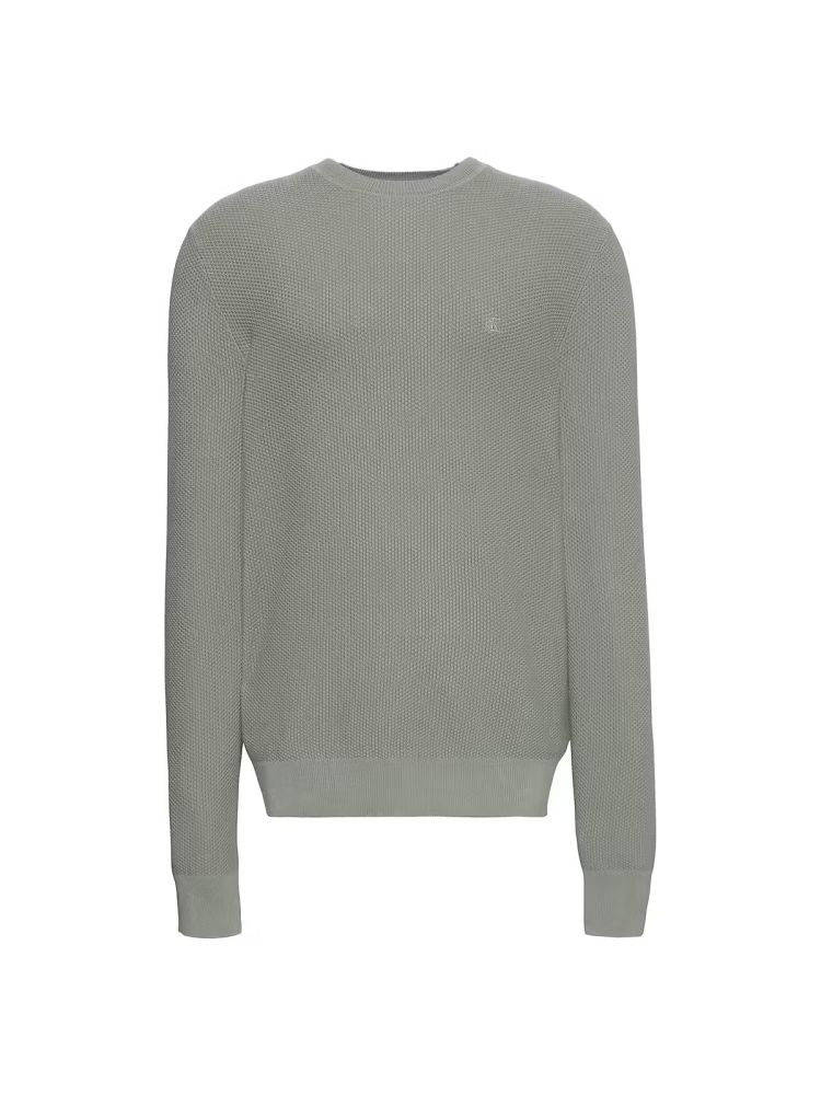 Calvin Klein Pull Groen heren (LS TEXTURED COTTON C PULL - LV04LF304G.PEZ) - GL Sport (Sluis)