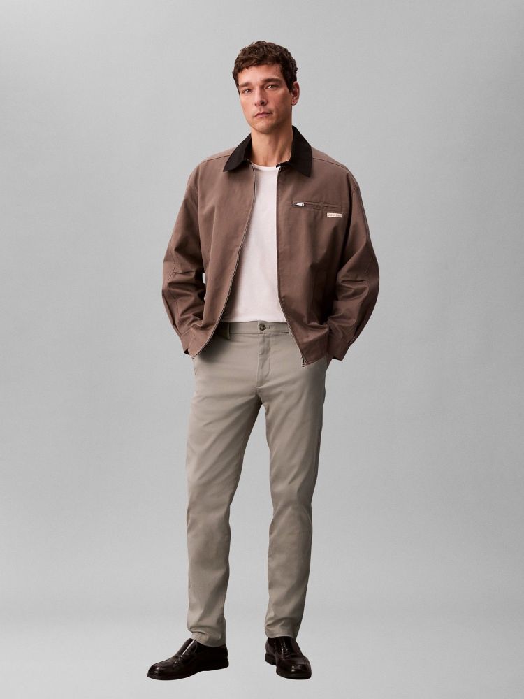 Calvin Klein Jeans Beige heren (SLIM REFINED COTTON STRETCH - LV140EM633.RAK) - GL Sport (Sluis)