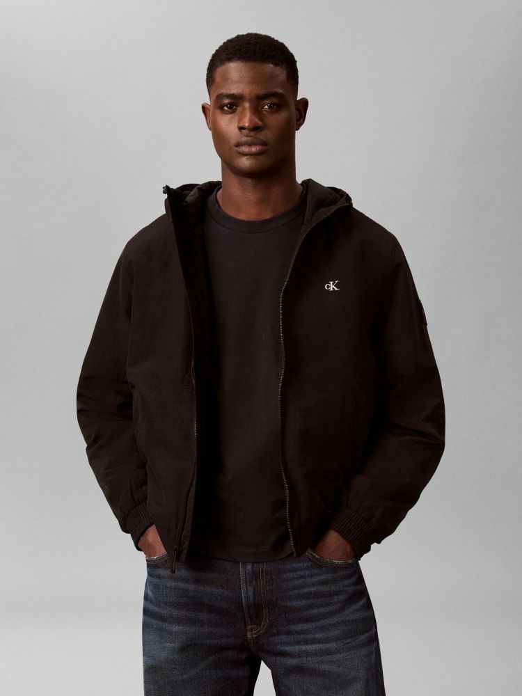 Calvin Klein Jas Zwart heren (PADDED HARRINGTON JACKET - LV04RG501G.UB1) - GL Sport (Sluis)