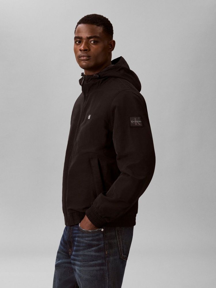 Calvin Klein Jas Zwart heren (PADDED HARRINGTON JACKET - LV04RG501G.UB1) - GL Sport (Sluis)