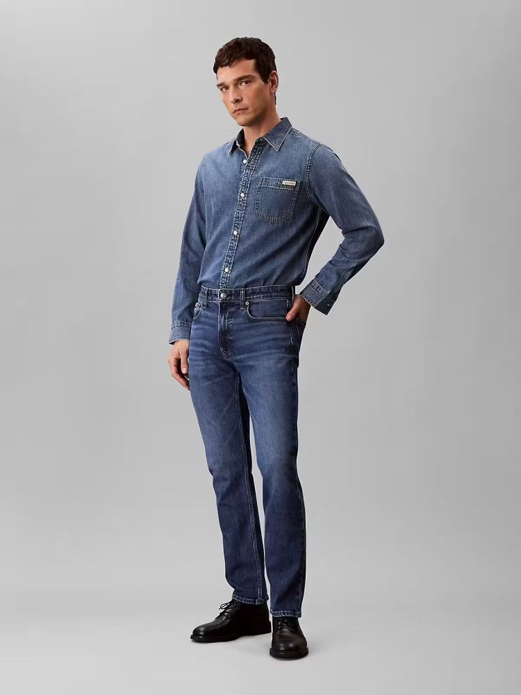 Calvin Klein Jeans Blauw heren (SLIM HAMPTON JEANS - LV04RB735G.ASA) - GL Sport (Sluis)