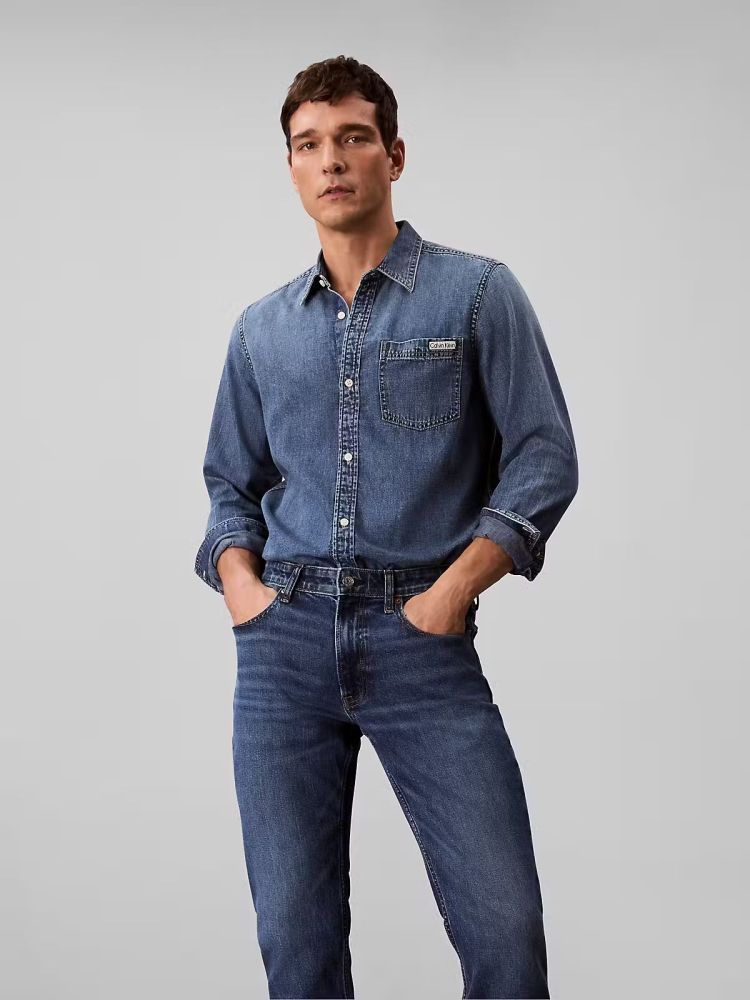 Calvin Klein Jeans Blauw heren (SLIM HAMPTON JEANS - LV04RB735G.ASA) - GL Sport (Sluis)