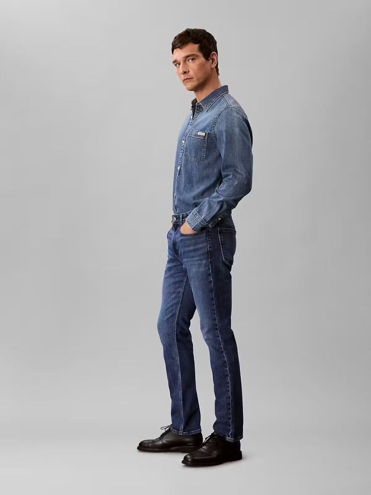 Calvin Klein Jeans Blauw heren (SLIM HAMPTON JEANS - LV04RB735G.ASA) - GL Sport (Sluis)