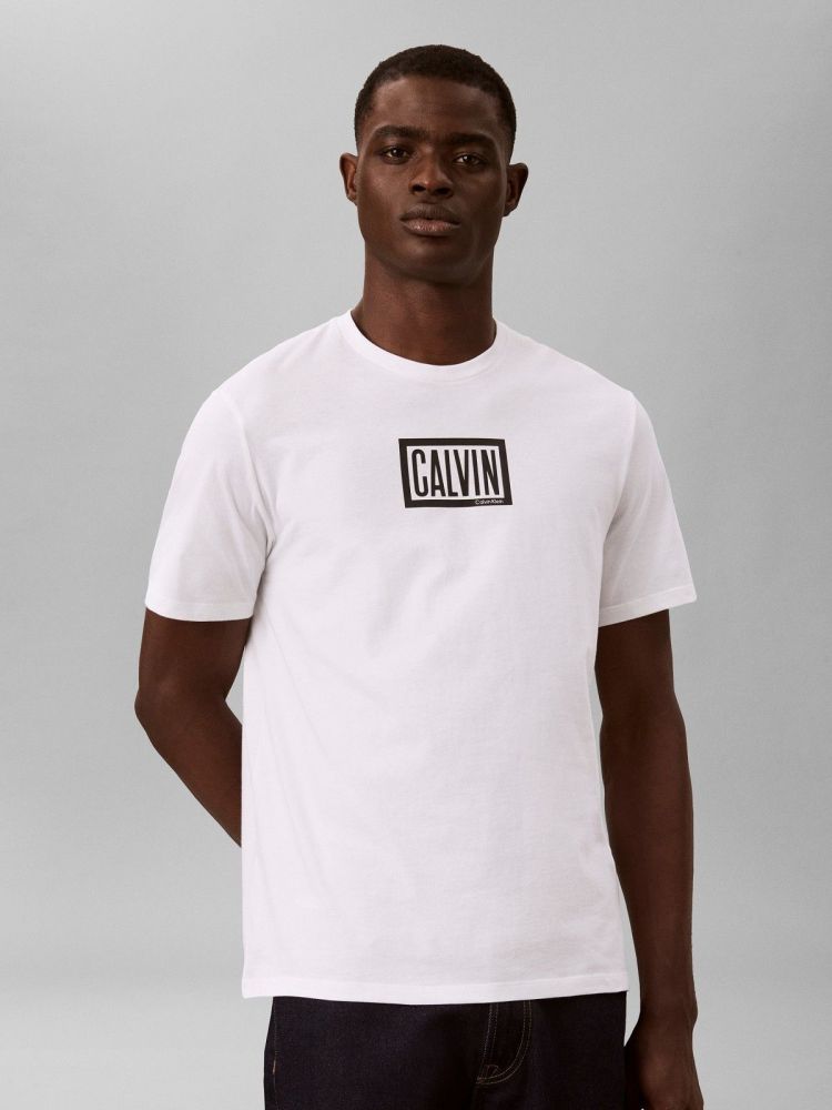 Calvin Klein T-shirt Wit heren (SS 30S EU BOXED CALVIN GRAPHIC T-SHIRT - LV04RH818G.YAF) - GL Sport (Sluis)
