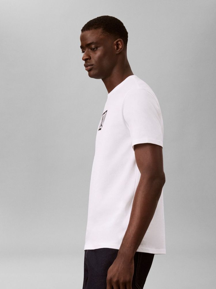 Calvin Klein T-shirt Wit heren (SS 30S EU BOXED CALVIN GRAPHIC T-SHIRT - LV04RH818G.YAF) - GL Sport (Sluis)