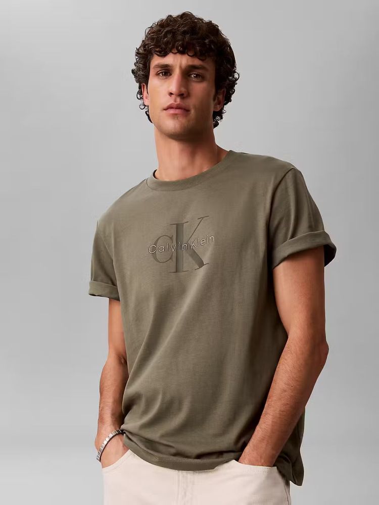 Calvin Klein T-shirt Olijfgroen