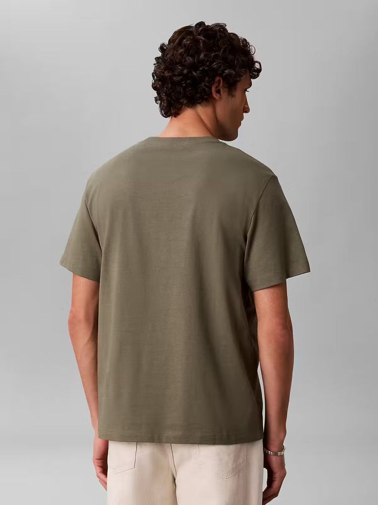 Calvin Klein T-shirt Olijfgroen heren (SS HERO MONOLOGO TEE - LV04RB862G.LDY) - GL Sport (Sluis)