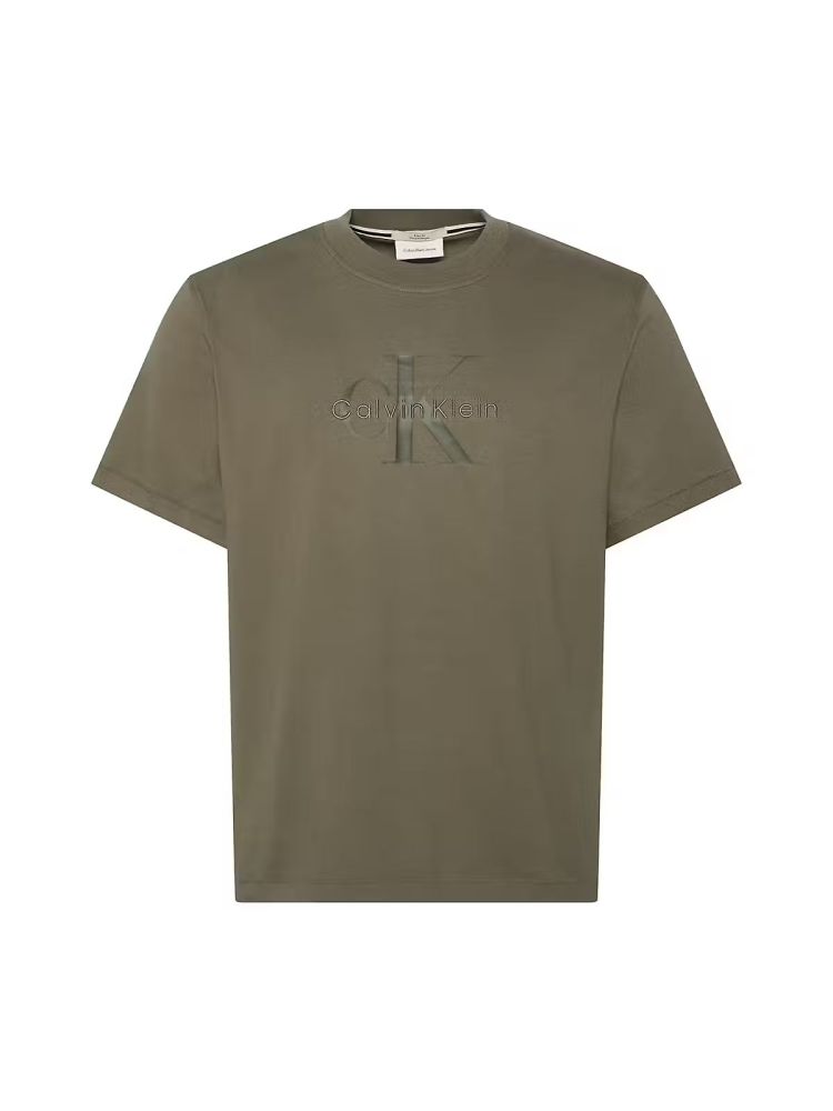 Calvin Klein T-shirt Olijfgroen heren (SS HERO MONOLOGO TEE - LV04RB862G.LDY) - GL Sport (Sluis)