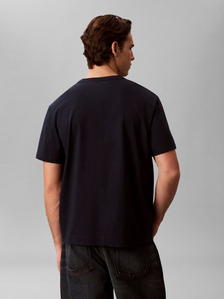 Calvin Klein T-shirt Blauw heren (SS LINEN BLEND CREW NECK - LV04LG206G.CEF) - GL Sport (Sluis)