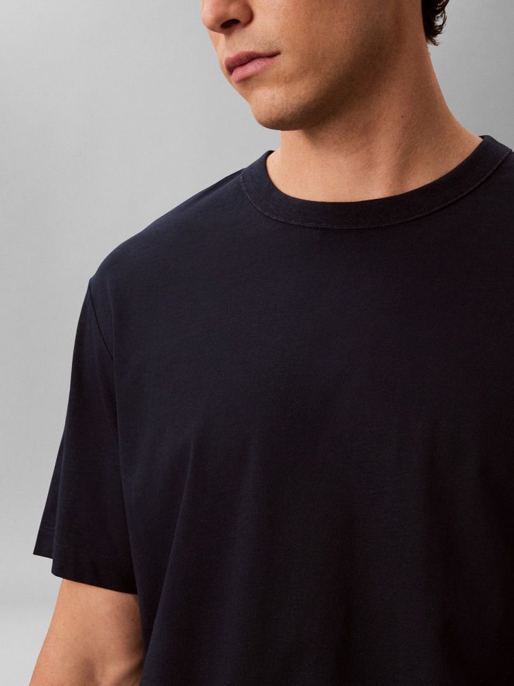 Calvin Klein T-shirt Blauw heren (SS LINEN BLEND CREW NECK - LV04LG206G.CEF) - GL Sport (Sluis)