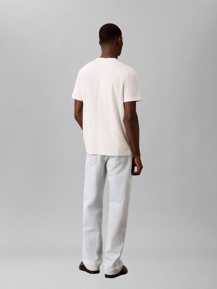 Calvin Klein T-shirt Blauw heren (SS LINEN BLEND CREW NECK - LV04LG206G.YAS) - GL Sport (Sluis)