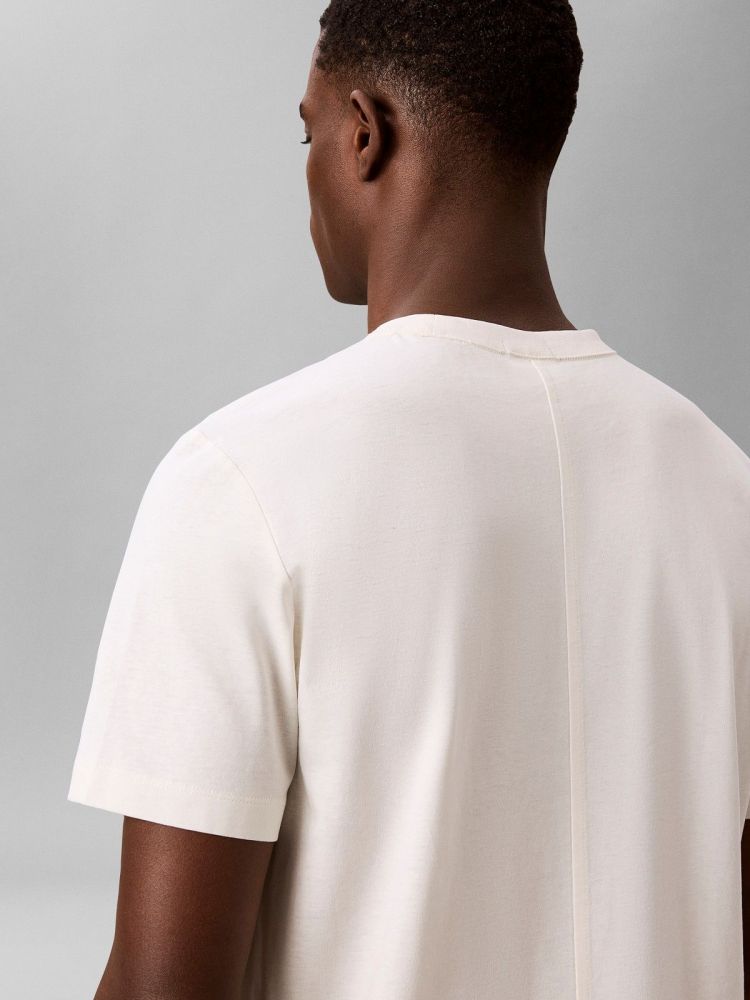 Calvin Klein T-shirt Blauw heren (SS LINEN BLEND CREW NECK - LV04LG206G.YAS) - GL Sport (Sluis)