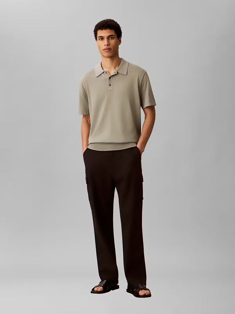 Calvin Klein Polo Groen heren (SS SUPIMA COTTON POLO - LV04LC326G.SHADOW) - GL Sport (Sluis)