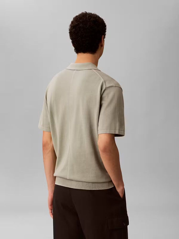 Calvin Klein Polo Groen heren (SS SUPIMA COTTON POLO - LV04LC326G.SHADOW) - GL Sport (Sluis)