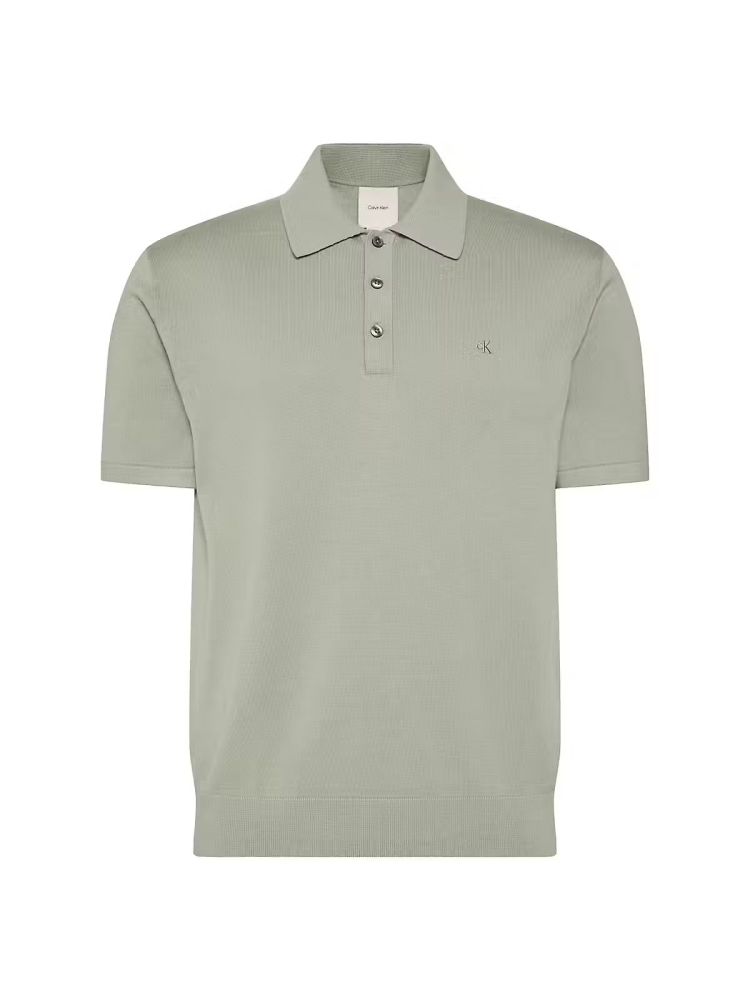 Calvin Klein Polo Groen heren (SS SUPIMA COTTON POLO - LV04LC326G.SHADOW) - GL Sport (Sluis)