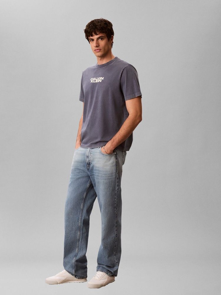 Calvin Klein Polo Blauw heren (SS WASHED SPINE T-SHIRT - LV04RG834G.XL7) - GL Sport (Sluis)