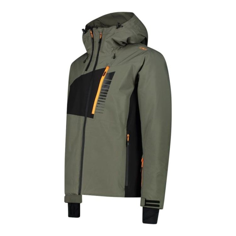 CMP Jas Olijfgroen heren (MAN JACKET FIXHOOD - 34W4667.E943) - GL Sport (Sluis)