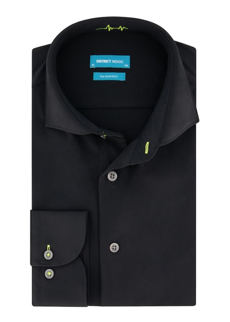 District Indigo Overhemd Zwart