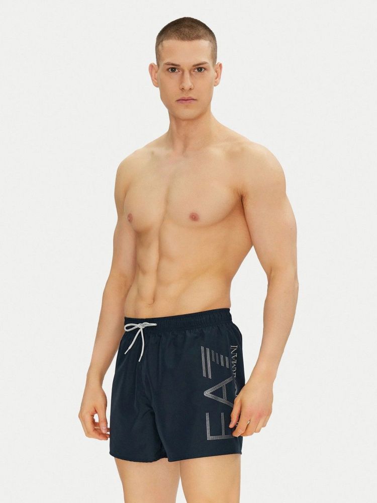 EA7 Emporio Armani Zwembroek Blauw heren (BOXER BEACHWEAR BLAUW/ZILVER - 7M000550.AF14497.MB010) - GL Sport (Sluis)